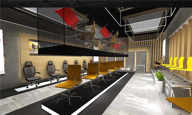 上海办公用品展台设计效果图片