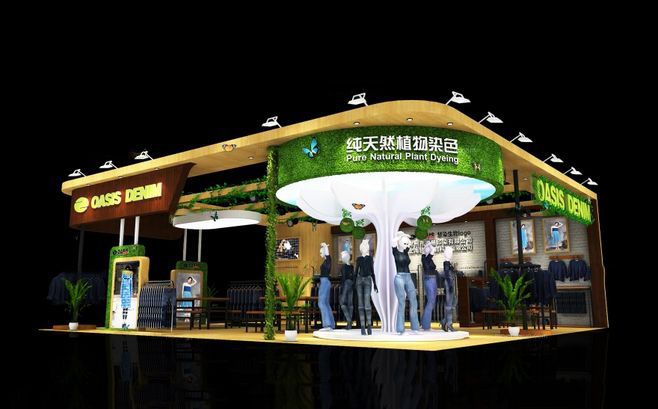 上海面料展会设计-德易印染-面料展展台搭建