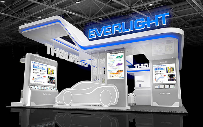 香港展位搭建-EVERLIGHT-电子展示设计