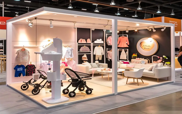暖光如何提升母婴用品展位搭建设计的亲和力？